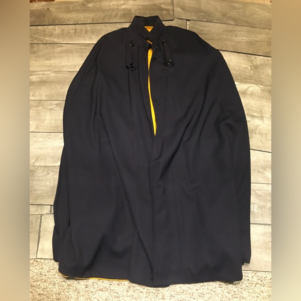 Vintage WWII Era Navy Wool Navy Nurse’s Uniform Cloak Cape Coat Made in USA 40’s